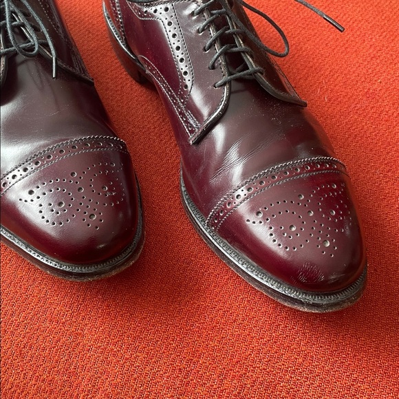 red dress shoes size 11 Men's Dress Shoe Burk Red